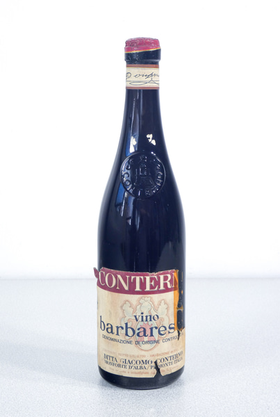 ⚜️ BOTTIGLIA VINO BARBARESCO GIACOMO CONTERNO EPOCA 1960S MONFORTE ALBA ITALIA