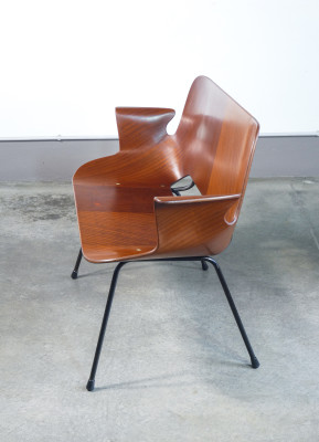 Divanetto Medea, con braccioli, design Vittorio NOBILI per Fr. TAGLIABUE. Italia, Anni 50