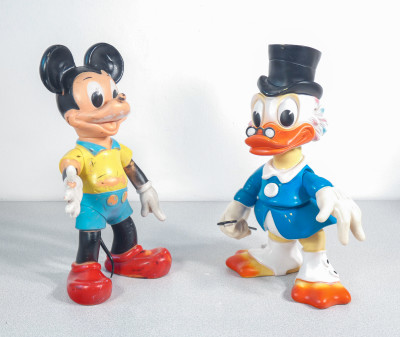 Gruppo di personaggi Disney in gomma, LEDRAPLASTIC. Osoppo, Anni 60