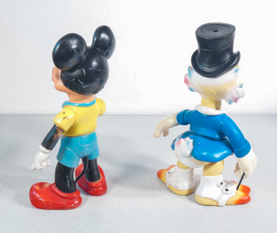 Gruppo di personaggi Disney in gomma, LEDRAPLASTIC. Osoppo, Anni 60