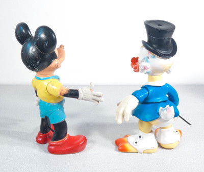 Gruppo di personaggi Disney in gomma, LEDRAPLASTIC. Osoppo, Anni 60