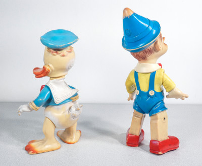 Gruppo di personaggi Disney in gomma, LEDRAPLASTIC. Osoppo, Anni 60