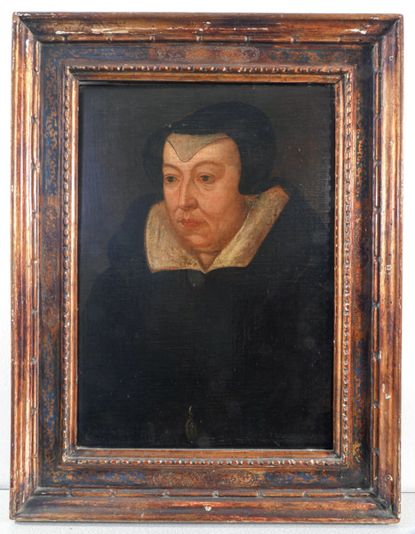 Ritratto in olio su tela di Caterina de' Medici. XVII-XVIII sec.