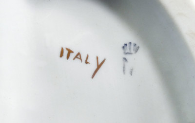 Scultura in ceramica dipinta a mano Giuseppe CAPPÉ, Barzelletta. Italia, Anni 50