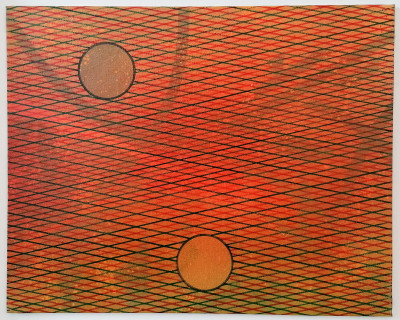 Dipinto geometrico, composizione astratta di Attilio FERRACIN (1912-1999) Italia, Novecento