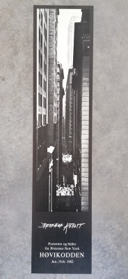 Manifesto della mostra di Brenice ABBOTT, Ritratti e fotografie della New York degli anni 30 Høvikodden Norvegia, 1982 