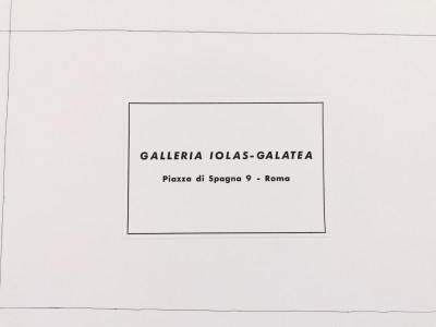 Manifesto della mostra di Jean PIAUBERT, Galleria Iolas Galatea Roma, Anni 60 