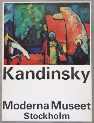 MANIFESTO MOSTRA WASSILY KANDINSKY MODERNA MUSEET STOCKHOLM 1965 POSTER VINTAGE