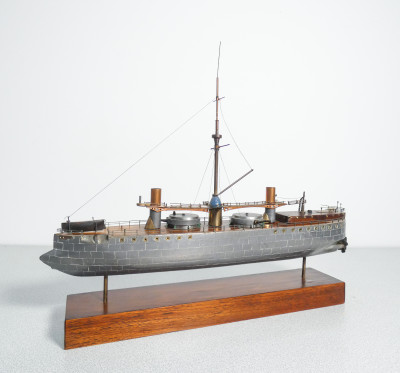 Modellino della nave da battaglia Enrico Dandolo della Regia Marina Italiana. Italia, 1915