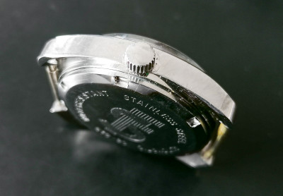 Orologio da polso automatico in acciaio PERSEO FS 17 Rubis Incabloc Automatic Codice 610-20. Svizzera, Anni 70