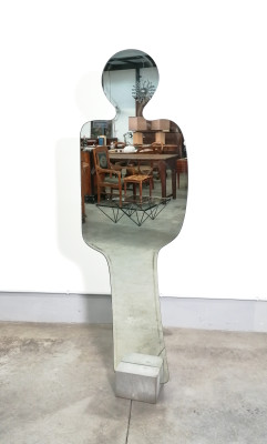 Specchio di design Narciso Claudio PLATANIA per Pierre CARDIN Nuova Linea ACERBIS. Italia, 1969