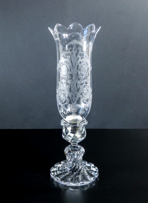 Candeliere in cristallo Bambou Tors, BACCARAT France. Francia, Novecento