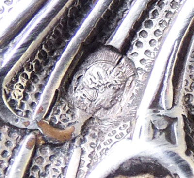 Coppia di cornici portafoto in argento, con punzone Minerva. Francia, Secondo Ottocento Primo Novecento