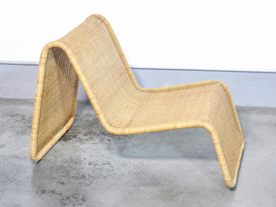 Coppia di sedie lounge P3, design Tito AGNOLI per P. BONACINA. Italia, Anni 60