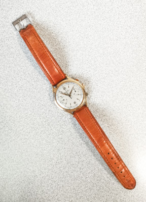 Cronografo da polso MATHEY TISSOT calibro 23, cassa in Oro 18k. n° 171149. Svizzera, 1958