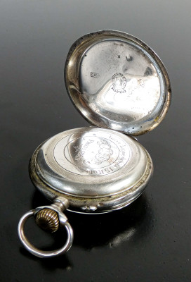 Orologio da tasca BILLODES, cassa in argento 800. Svizzera, Fine Ottocento Primo Novecento