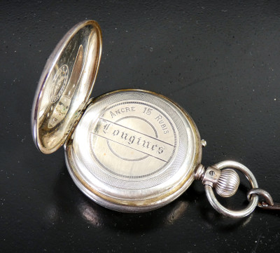 Orologio da tasca a carica manuale LONGINES. Svizzera, 1880/1890