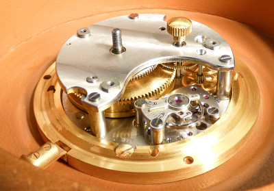 Orologio da tavolo a carica manuale 8 giorni Jaeger-LeCoultre per Hermes. Svizzera, Anni 60