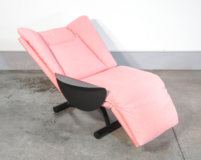 Poltrona di design CINOVA Relax, reclinabile, con rivestimento sfoderabile. Italia, Anni 80