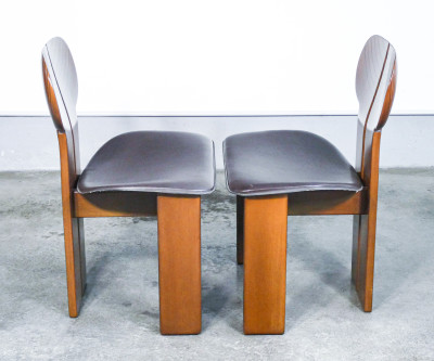 Set di quattro sedie Artona, design Afra & Tobia SCARPA per MAXALTO. Italia, 1975