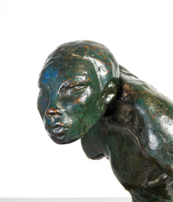 Scultura in bronzo di Yves REVELLI (1898-1971) Schiava africana. Francia, Novecento