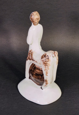 Scultura in ceramica dipinta a mano, Centauro, riferibile alle manifatture di ALBISOLA. Italia, Anni 50 ca