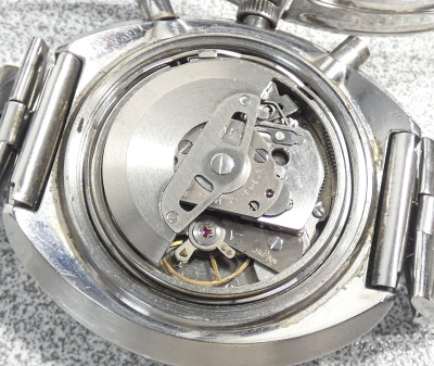 Orologio da polso SEIKO Chronograph Automatic 6138-0011 con datario a ore 3. Giappone, anni 70