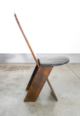 Set di quattro sedie, design Marco ZANUSO per POGGI, associate al tavolo TL58. Italia, Anni 70