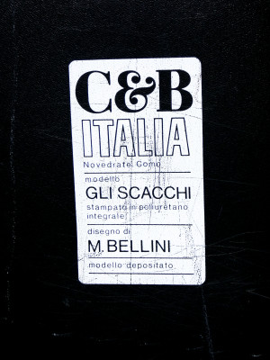 Tavolini modulari Gli Scacchi, design Mario BELLINI per C&B. Italia, Anni 70