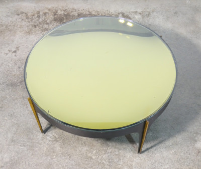 Tavolino 1774, design Max INGRAND per FONTANA ARTE, versione oro. Italia, 1958