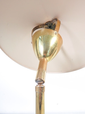 Lampada da tavolo design STILNOVO, con sezione superiore snodabile. Italia, Anni 50