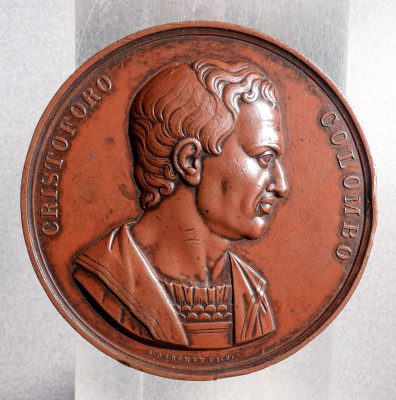 Medaglia coniata per ricordare l'Ottavo Congresso degli Scienziati Italiani. Genova, 1846