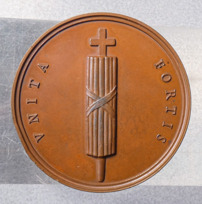 Medaglia coniata a ricordo di Vincenzo Gioberti (1801-1852). Torino, prob. 1852