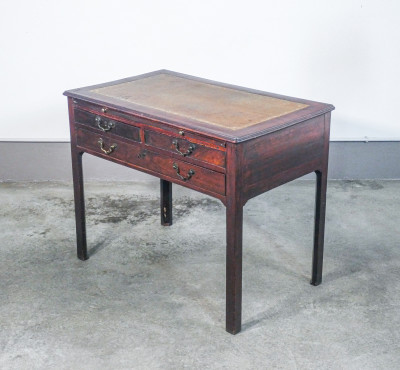 ?? ANTICO SCRITTOIO SCRIVANIA LEGNO MOGANO PIANO ESTRAIBILE INGHILTERRA 1800