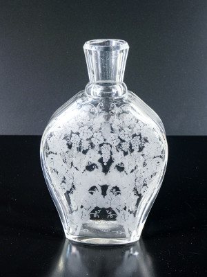 ?? BOTTIGLIA BACCARAT FRANCE MOTIVO UVA VITE DECANTER VASO CRISTALLO EPOCA 1940S