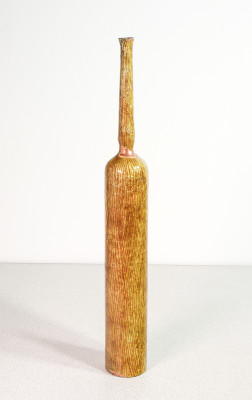 Bottiglia in rame smaltato design Giò PONTI per Studio DEL CAMPO. Italia, Anni 60