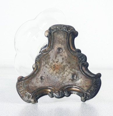 Coppa in argento e vetro di Johann H.P. SCHOTT Söhne. Germania, 1840 ca