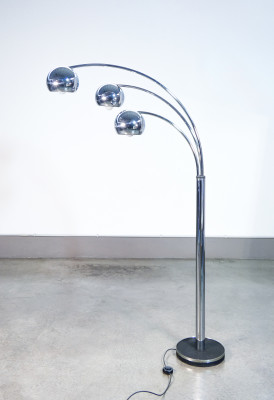 ?? LAMPADA DA TERRA DESIGN REGGIANI 1970S PIANTANA 3 LUMI VINTAGE FLOOR LAMP