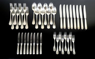 ?? SET 40 POSATE CHRISTOFLE MOD. ALBI METALLO ARGENTATO PLACCATO ARGENTO FRANCIA