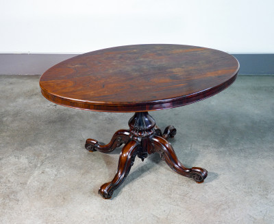 ?? TAVOLO PRANZO VITTORIANO LEGNO PALISSANDRO OVALE INGHILTERRA EPOCA 1800