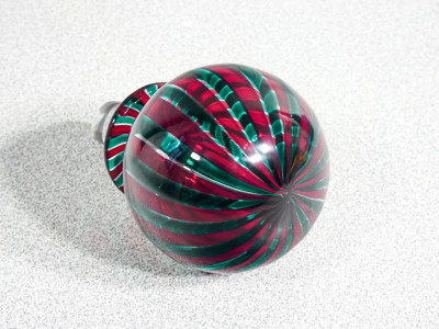Bottiglia a canne in vetro soffiato, design Giò PONTI per VENINI. Murano, 2010