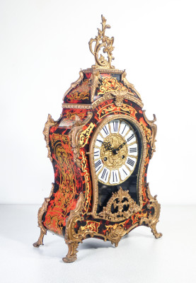 ?? OROLOGIO PENDOLO BOULLE STILE LUIGI XIV INTARSIATO EPOCA 1900 FHS GERMANIA