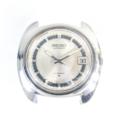 ?? OROLOGIO POLSO SEIKO AUTOMATIC 7005 7080R DATA WRISTWATCH VINTAGE 17 JEWELS