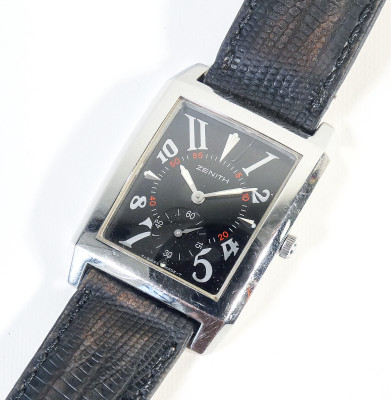 ?? OROLOGIO POLSO ZENITH PORT ROYAL V QUARZO ACCIAIO WATER RESISTENT VINTAGE