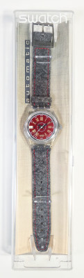 ?? OROLOGIO SWATCH AUTOMATIC GRAUE HUTTE SAK400 1992 NUOVO CONFEZIONE ORIGINALE