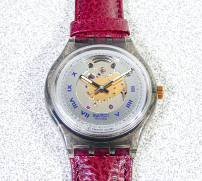 Orologio da polso SWATCH Automatic RUBIN - Nuovo - Svizzera, 1991