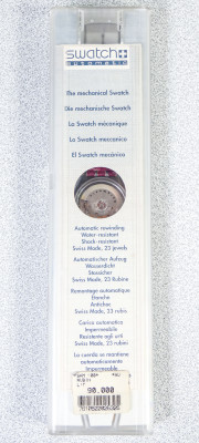 Orologio da polso SWATCH Automatic RUBIN - Nuovo - Svizzera, 1991