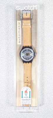 ?? OROLOGIO SWATCH AUTOMATIC RUGBY SAM106 1994 NUOVO OLIMPIADI ATLANTA 1996