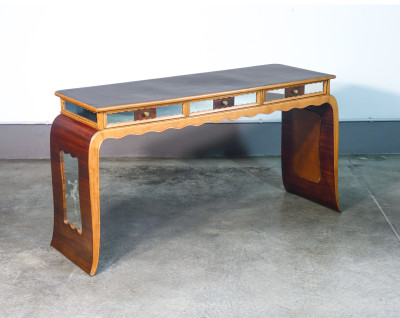 ?? SCRIVANIA DESIGN ATTR PAOLO BUFFA TAVOLO SCRITTOIO LEGNO SPECCHIO ITALIA 1940
