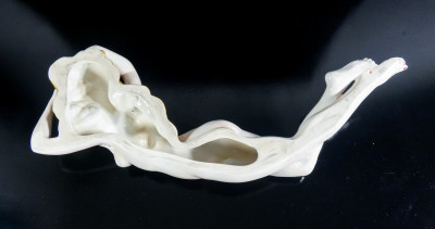 Scultura in ceramica C.I.A. Manna Nudo femminile disteso. Torino Italia, Anni 30